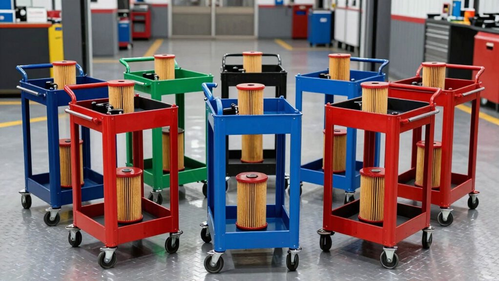 top oil filter carts