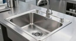 top stainless steel shop sinks