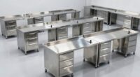 top stainless steel workshop benches