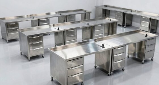 top stainless steel workshop benches