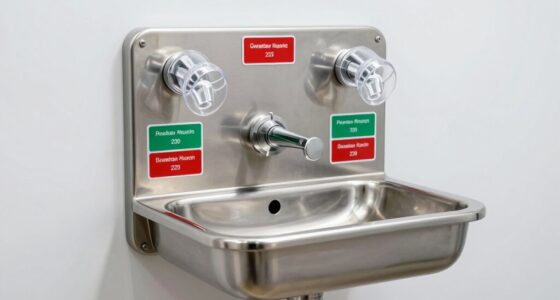 top wall mounted eyewash stations