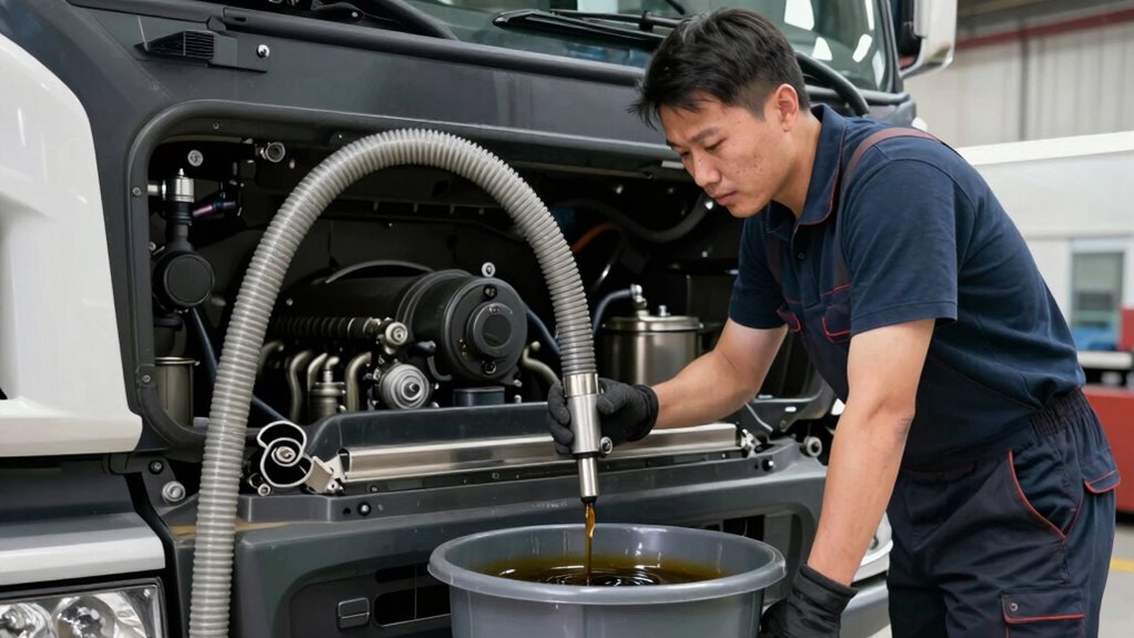 truck oil drain tool