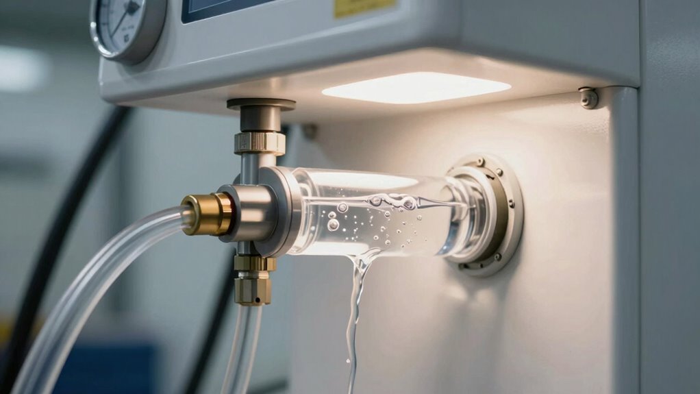 vacuum removes air efficiently