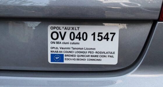 vehicle label specification details