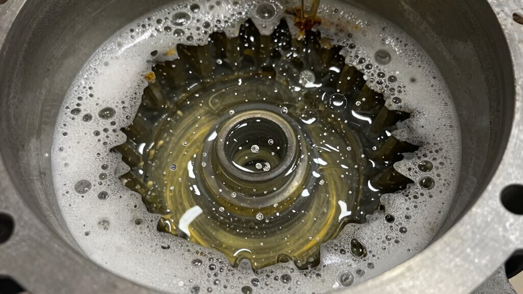 water solids cause foam