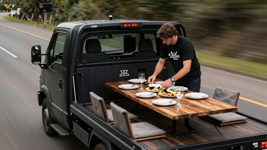 F1 Is Selling Its Richest Fans A Fancy Dinner On A Flat Bed As It Drives Around A Track