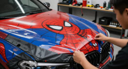 BMW Spider-Man In-car Advertising