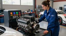 Watch Ford’s Hypercar V8 Rev Through A Lap Of Le Mans On The Dyno