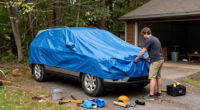 Campers Are Wrapping Their Cars In Tarps To Keep Antifreeze-Addicted Marmots Away