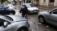 Flooding Causes Road Collapse And Vehicle Damage In Ankara